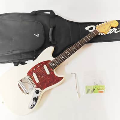 Fender Japan MG65 OWH Mustang Olympic White Crafted in Japan S Serial 2006-2008 Offset Guitar, u5011 image 1