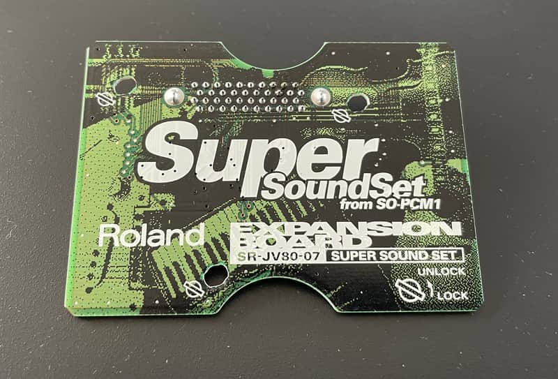 Roland SR-JV80-07 Super Sound Set Expansion Board 1990s - Green image 1