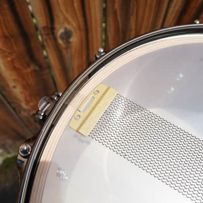 DW USA Collectors Series Maple/Mahogany Shell 6.5x14'' Snare Drum - Deep Royal Blue Lacquer image 9