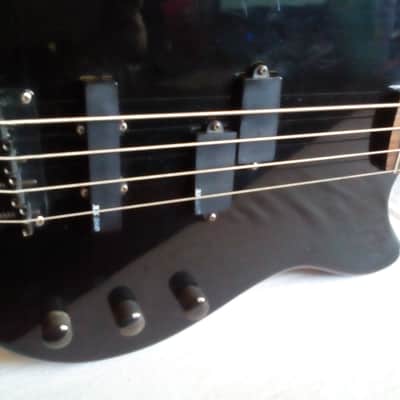 Ultra Rare 1987 Vintage Ovation Celebrity BC-2 Solid Body Bass Guitar (Black) With RR Gig Bag image 3