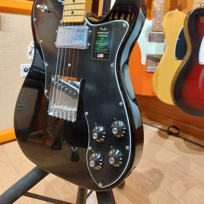 Fender American Vintage II '77 Telecaster Custom with Maple Fretboard - Black image 2
