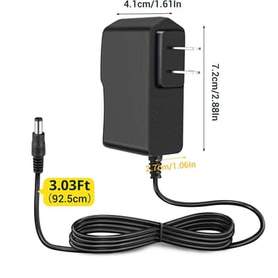 Power Supply Adapter - Center Positive, AC 100-240V to DC 9V 1000mA Wall Adapter, 9 Volt 1 Amp Supply w/5.5x2.5mm & 5.5x2.1mm Plug (NOT for Center Negative Device - Pedals, Keyboards) image 2