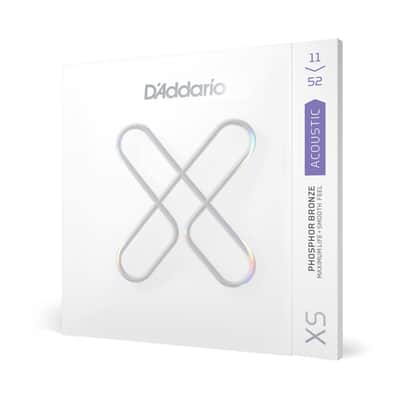 D'Addario XS 11-52 Custom Light, Phosphor Bronze Acoustic Guitar Strings image 2