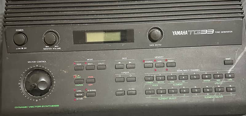 Yamaha TG33 Tone Generator 1990 - Black image 1