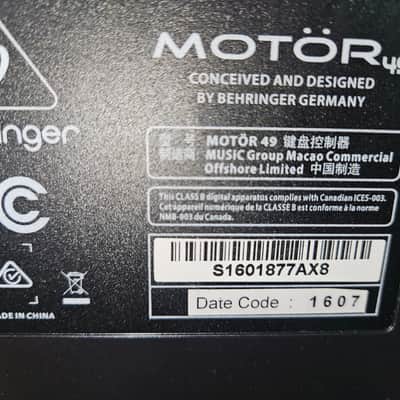Behringer MOTÖR 49 49-Key USB MIDI Controller Keyboard image 5