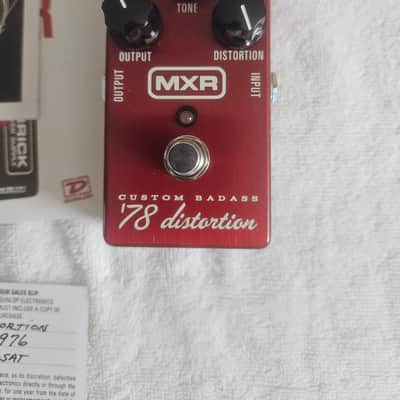 Mxr  78 distortion pedal in mint condition in the box with paperwork 78 distortion pedal image 9