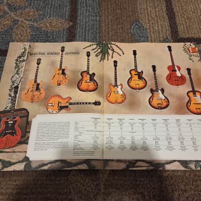 Vintage 1964 Epiphone Full-Line, Full-Color Catalog! Rare, Original Case Candy, Paperwork! image 3