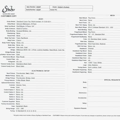 Suhr Standard Carve Top Pau Ferro Neck - Trans Teal Burst image 16