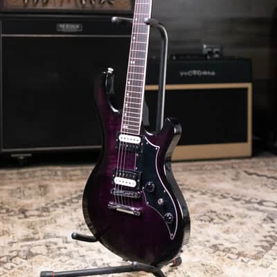 Gibson Victory Figured Top Electric Guitar - Dark Purple Burst with Hardshell Case image 11