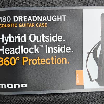 MONO Acoustic/Dreadnought Guitar Case - Black - NEW image 1