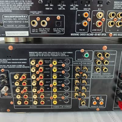 Marantz SR-96U Receiver (Original Box) & DP-870 Digital Processor 1997-2000 - Black image 9