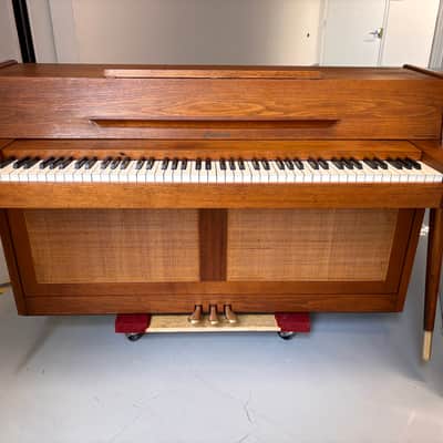 Vintage 1969 Baldwin Acrosonic Upright Piano Walnut MCM Scandanavian Design Complete Restoration image 3