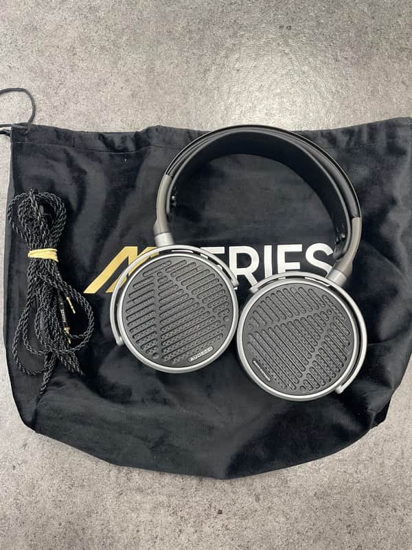 Audeze MM-100 Open Back Planar Magnetic Headphones - 18 Ohms 2022 - Present - Black image 1