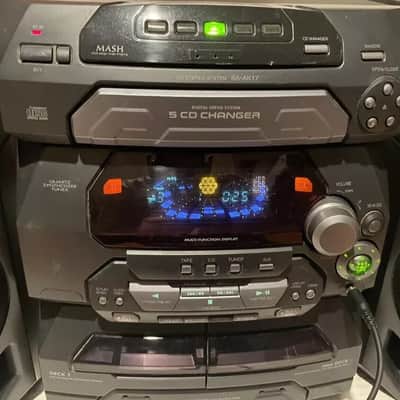 Panasonic SA-AK17 5 CD Changer Radio Dual Cassette Deck Stereo 