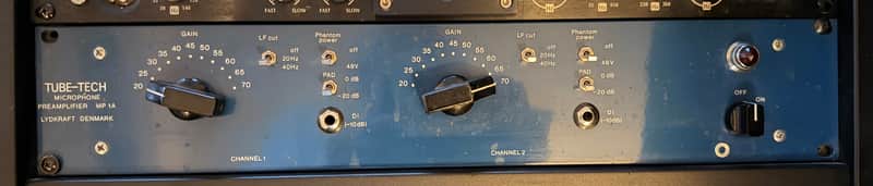 Tube-Tech MP 1A 2-Channel Mic Pre / DI - Blue image 1