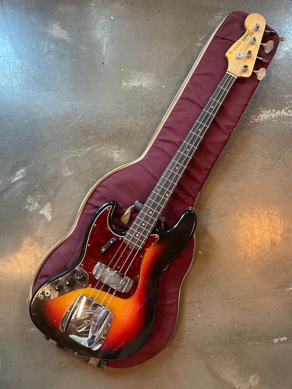 Lefty! Super Rare! Fender Jazz Bass 1963 - Sunburst image 1