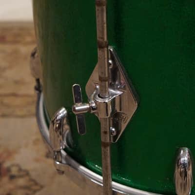 Gretsch 12/14/18/4x14" Round Badge Drum Set - 1950s Green Sparkle image 12