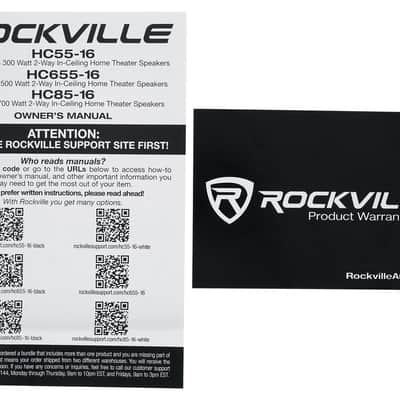 (20) Rockville HC55-16 Black 5.25" 300w In-Ceiling Home Theater Speakers 16 Ohm image 9