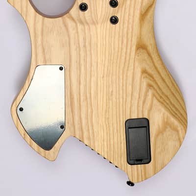 Agile 8 String Multi-Scale Fan Fret Headless Electric Guitar CHIRAL NIRVANA 82528 RL MOD SS Nat Flame image 3