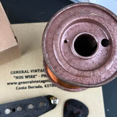 General Vintage Tone “ NOS Wire “ Handwound Pickups for Stratocaster ®️ Original Pre CBS Phelps Dodge 1958 Magnet Wire Ltd. Ed. Heavy Formvar mid 50’s image 5