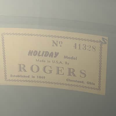 Rogers 20/12/16" 1960's Cleveland-Era Drum Set - Blue Sparkle image 6
