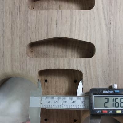 Unfinished Walnut HSS guitar body - fits Fender Strat Stratocaster neck Floyd Rose J811 image 9