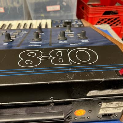 Oberheim OB-8 61-Key 8-Voice Synthesizer 1983 - Blue with Wood Sides image 14