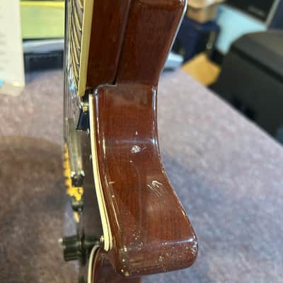 1970's Ovation Breadwinner Brown Mahogany Electric Guitar image 12