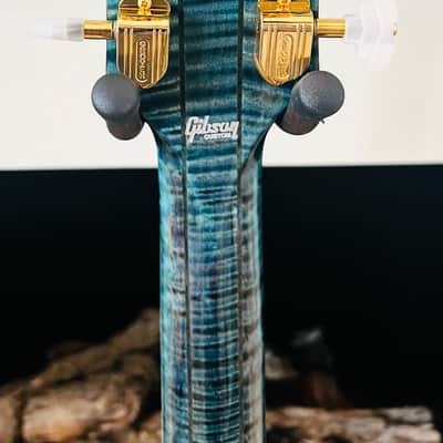 Gibson Custom Shop PSL Les Pual Ultimate 5A Quilt "Tree of Life" Nordic Blue 2025 - gloss image 8