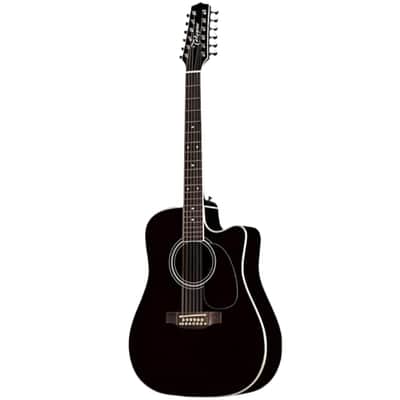 Takamine - EF381SC 12 String - Black Acoustic/Electric image 5
