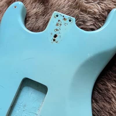 1978 Fender Stratocaster 3-Bolt Body - Sonic Blue Refin image 6