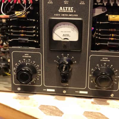 Rare 1950's Altec 322C Tube Compressor/Limiter -Pair- w/511 Supply image 5