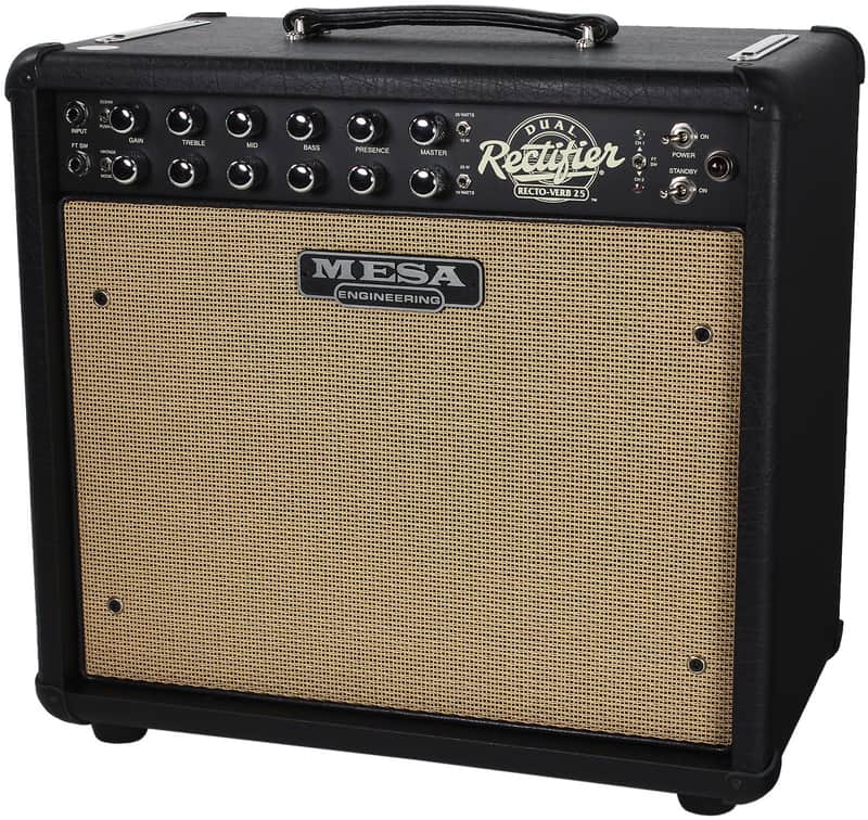 Mesa Boogie Rectoverb 25 1x12 Combo Amp, Black, Tan image 1