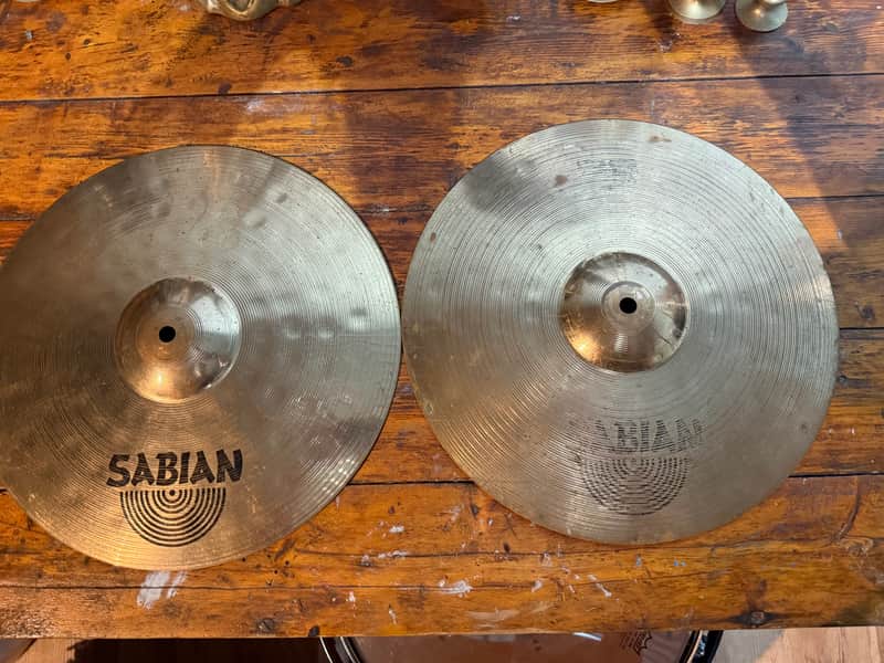 Sabian 14" B8 Pro Medium Hi-Hat Cymbals (Pair) 2010 - 2017 - Brilliant image 1