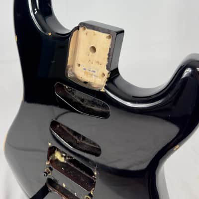 LaSiDo Super Strat Style Electric Guitar Body Made In Canada 1990’s - Black image 4