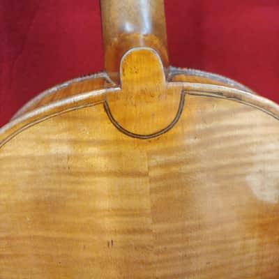 German Stradavarius Copy of 1737 4/4 Violin Antique Vintage Violin 1890-1920 - Medium Brown Varnish image 11