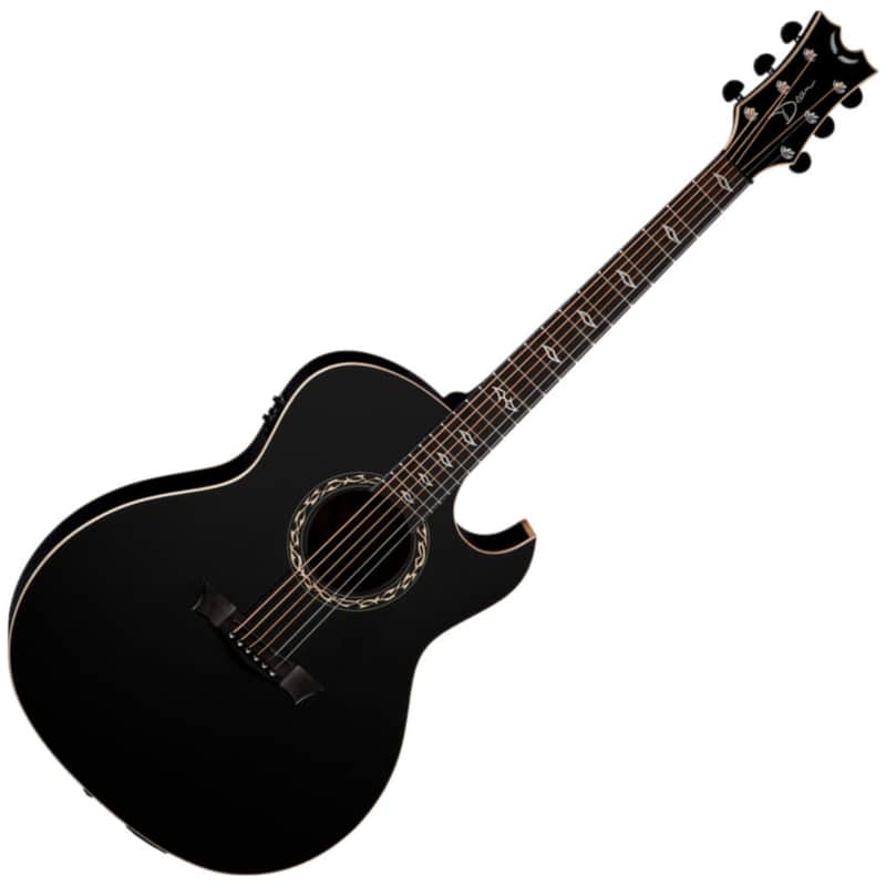 Dean Exhibition Ultra Acoustic-Electric w/USB Black image 1