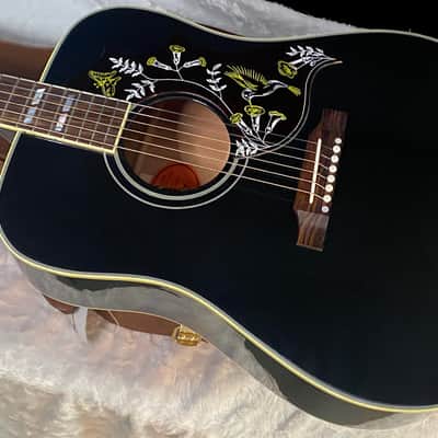 NEW! Gibson Acoustic Hummingbird Torch Acoustic-Electric Guitar - Ebony - 4.4 lbs - Authorized Dealer! G07196 image 8