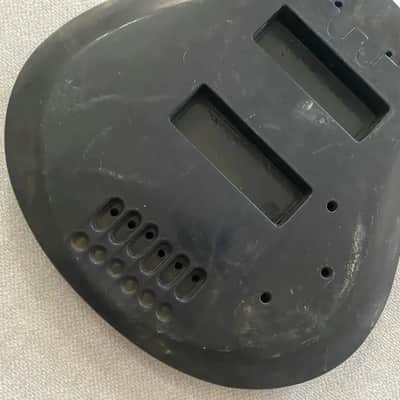 Black 6 String Electric Bass Basswood Body image 3
