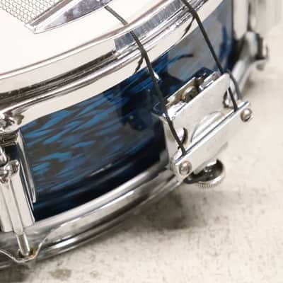 Rogers 5x14" Luxor Snare Drum Vintage 1960's Blue Onyx Cleveland image 15