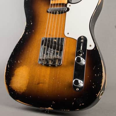 Fender Double Esquire Relic 2022, Custom Shop Limited Roasted Pine, Sunburst, Telecaster Prototype image 5