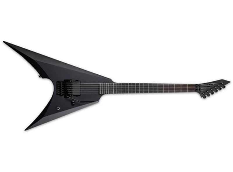 ESP Arrow Black Metal Electric Guitar (Black Satin) image 1