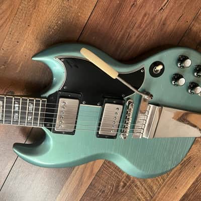 1964 Gibson SG Standard with Maestro Vibrola Pelham Blue image 9