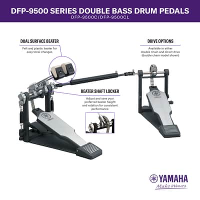 Yamaha DFP-9500CL 9500 Double Pedal Double Chain Drive LEFTY image 4