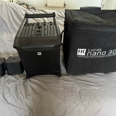 HK Audio Lucas Nano 300 Compact Stereo PA System with 3-Channel Mixer 2010s - Black image 5