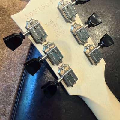 2013 Gibson Les Paul (LPJ) w/upgrades - Rubbed Trans White image 8