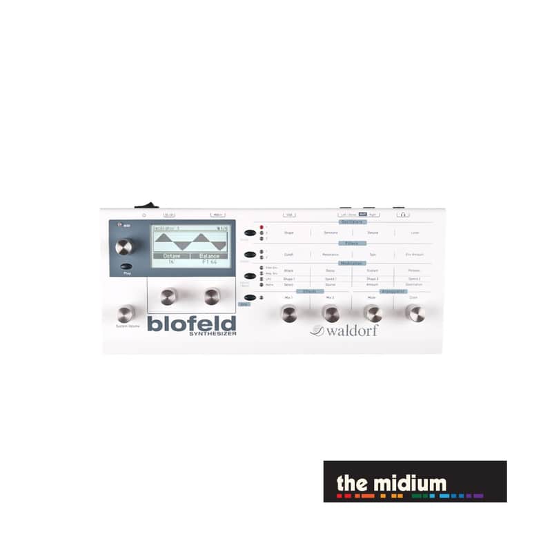 Waldorf Blofeld 25-voice digital sample and wavetable desktop VA synthesizer –– White image 1