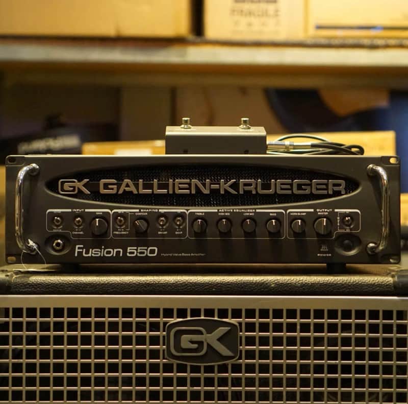 Gallien-Krueger Fusion 550 500-Watt Hybrid Valve Bass Amp Head 2010s - Black image 1