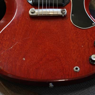 Owned & Played by Wilco's Jeff Tweedy! 1963 Gibson SG Junior Electric Guitar Cherry + OG Case image 6