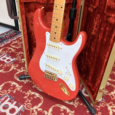 Immagine Fender Limited Edition Classic Series '50s Stratocaster® Fiesta Red Gold Hardware Chitarra Elettrica - 3